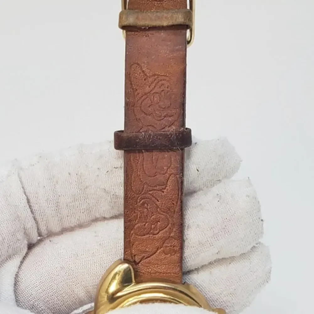 Disney X Timex Dopey Gold Light Brown VTG Watch
